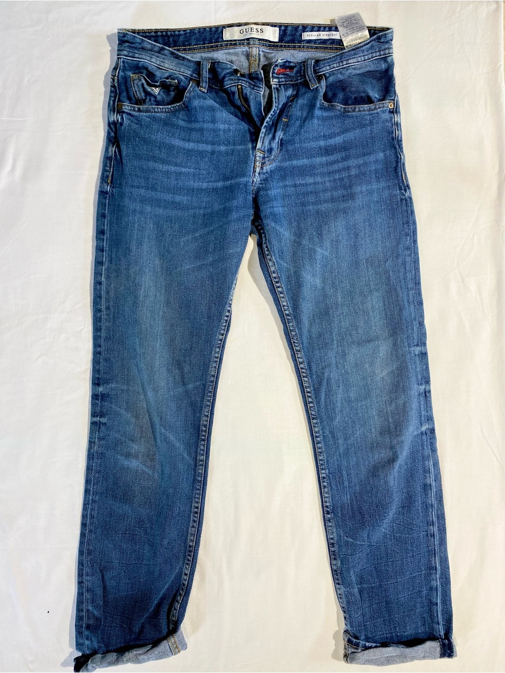 GUESS Blue Denim Jeans - Classic Straight Fit
